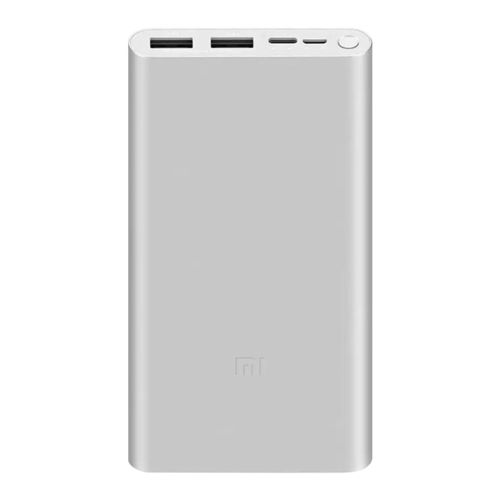 Xiaomi 10000mAh Mi Power Bank 3 / (18W) Dual USB Charger for Phone / Tablet - Silver